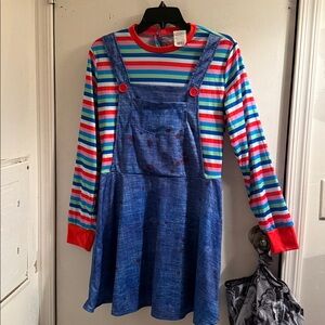 Chucky women dress costume size M (8-10)